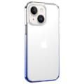Usams US-BH813 Gradient iPhone 14 Plus Hybrid Case - Blauw
