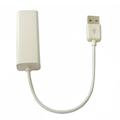 USB 2.0 naar RJ45 Ethernet-adapterkabel - Wit