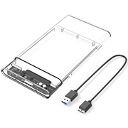 USB 3.0 2.5" SATA HDD/SSD-Hoesje - Transparant