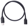 USB 3.1 Type-C Mannelijke/Vrouwelijke Verlengkabel - 1.5m - Zwart