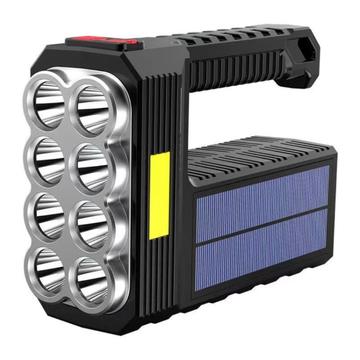 USB Oplaadbaar Draagbaar Zonne Zoeklicht/Super Helder Flitslicht