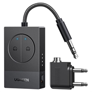 Ugreen BT305 Bluetooth 5.4 audioadapter met dubbele 3.5mm-aansluiting - zwart