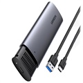 Ugreen CM400 M.2 PCIe SATA SSD-Behuizing - USB 3.2 Gen 1 - Grijs