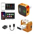 Ultra K15 2-in-1 draadloze CarPlay- en Android Auto-adapter - Oranje