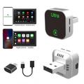 Ultra K15 2-in-1 draadloze CarPlay- en Android Auto-adapter - Zilver