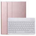 Ultra-Slim iPad Pro 11 2022/2021/2020/2018 Bluetooth Toetsenbord Hoesje - Rose Gold