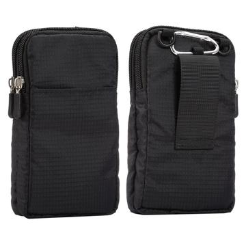Universele riemcliphouder voor smartphones met karabijnhaak en riem - 6,3"-6,9"