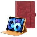 Universele tweekleurige leren tablettas - 11"-12.4" - Rood