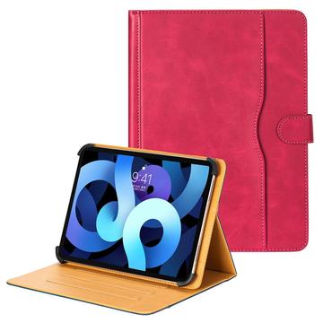 Universele Dual-Color Leren Tablet Case - 11"-12.4" - Hot Pink
