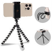 Universele Flexibele Smartphone Tripod Statief - 60-85mm - Zwart