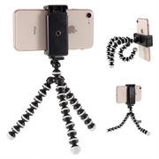 Universele Flexibele Smartphone Tripod Statief - 60-85mm - Zwart