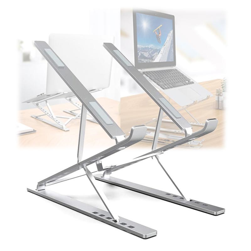 mineraal Floreren stuiten op Universele Opvouwbare Multi-angle Laptop Standaard N8 - 17.3 - Zilver