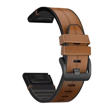 Universele Garmin 22mm Lederen & Siliconen band