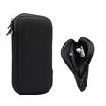 Universele nylon hoes voor mobiele telefoons met ritssluiting en draagkoord - 4.7-5.4" - Zwart