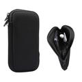 Universele nylon hoes voor mobiele telefoons met ritssluiting en draagkoord - 6.7–6.9" - Zwart