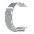 Universele nylon klittenbandriem voor smartwatches, 20mm - grijs