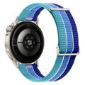 Universele nylon horlogeband met snelkoppeling en Magic Tape, 18mm - Eiland Blauw