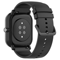 Universele Smartwatch Siliconen Band - 22mm - Zwart