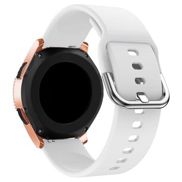 Universele Smartwatch Siliconen Band - 20mm - Wit