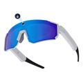 V06 AI Smart Glasses voor fietsen/vliegen – Wit / blauw