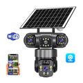 V380 Pro Solar 3-lens outdoor PTZ WiFi-beveiligingscamera met menselijke tracking