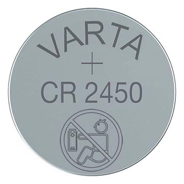 Varta CR2450/6450 Lithium Knoopcel Batterij 6450101401 - 3V