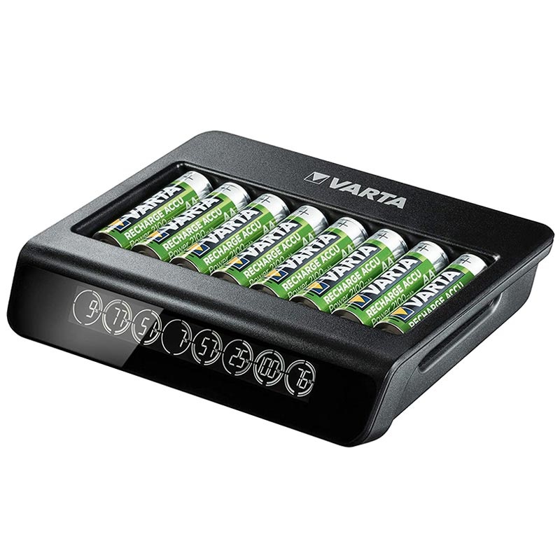 oase een vuurtje stoken Archeoloog Varta LCD Multi Charger+ Batterij Oplader 57681 - 8x AAA/AA