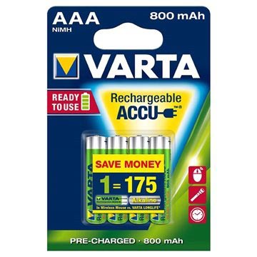 Varta Ready2Use Oplaadbare AAA Batterijen - 800mAh