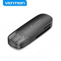 Vention 2-in-1 USB 2.0-kaartlezer - Externe SD- & TF-geheugenkaartadapter