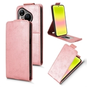 Huawei Pura 90 Pro Max Verticale Flip Hoesje met standaard - Roségoud