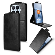 Xiaomi 17T Verticale Flip Hoesje met standaard - Zwart