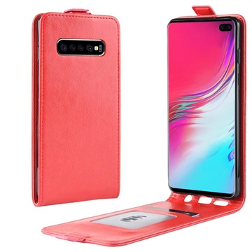 Samsung Galaxy S10 5G Verticale Flip Hoesje met Creditcardvak