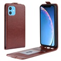 iPhone 11 Verticale Flip Hoesje met Creditcardvak