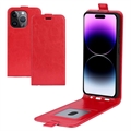 iPhone 15 Pro Max Verticale Flip Hoesje met Kaartsleuf