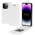 iPhone 15 Pro Verticale Flip Hoesje met Creditcardvak