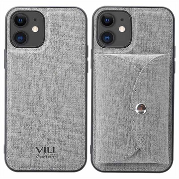 Vili T iPhone 12 Mini Hoesje met Magnetisch Portemonnee