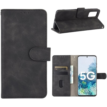 Samsung Galaxy S20 FE/S20 FE 5G Vintage Series Portemonnee Hoesje - Zwart