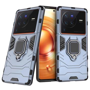 Vivo X80 Pro Hybrid Hoesje met Ring Houder