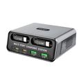 WLX-60C GaN-desktopoplaadstation met 2 intrekbare USB-C-kabels