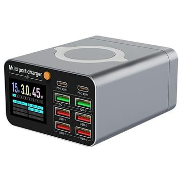 WLX-M2 GaN Desktop Laadstation met Draadloos Laden - 80W