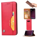 Samsung Galaxy S10 Portemonnee Hoesje met Standaard - Rood