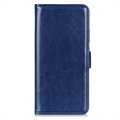 Samsung Galaxy S22 5G Portemonnee Hoesje met Statief - Blauw