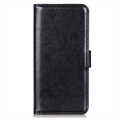 iPhone 15 Pro Portemonnee Hoesje met Magneetsluiting - Zwart