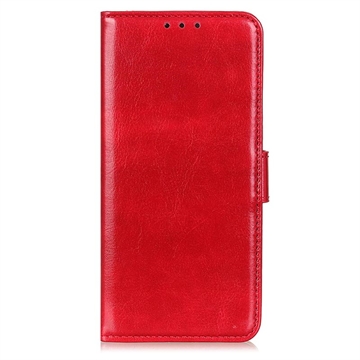 iPhone 15 Pro Portemonnee Hoesje met Magneetsluiting - Rood