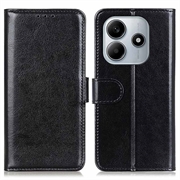 Xiaomi Redmi Note 14 4G Portemonnee Hoesje Magnetische Sluiting - Zwart