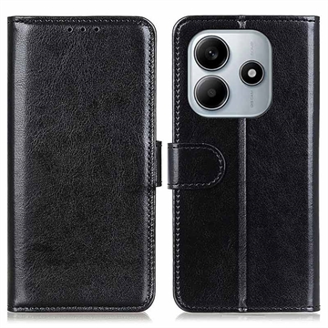 Xiaomi Redmi Note 14 4G Portemonnee Hoesje Magnetische Sluiting - Zwart