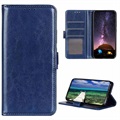 Sony Xperia 10 IV Portemonnee Hoesje met Magneetsluiting - Blauw