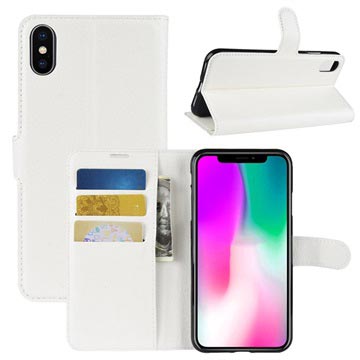 iPhone XR Portemonnee Hoesje met Magneetsluiting - Wit