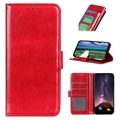 Motorola Moto E13 Portemonne Case met Standaard - Rood