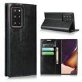 Samsung Galaxy Note20 Ultra Leren Wallet Hoesje met Statief